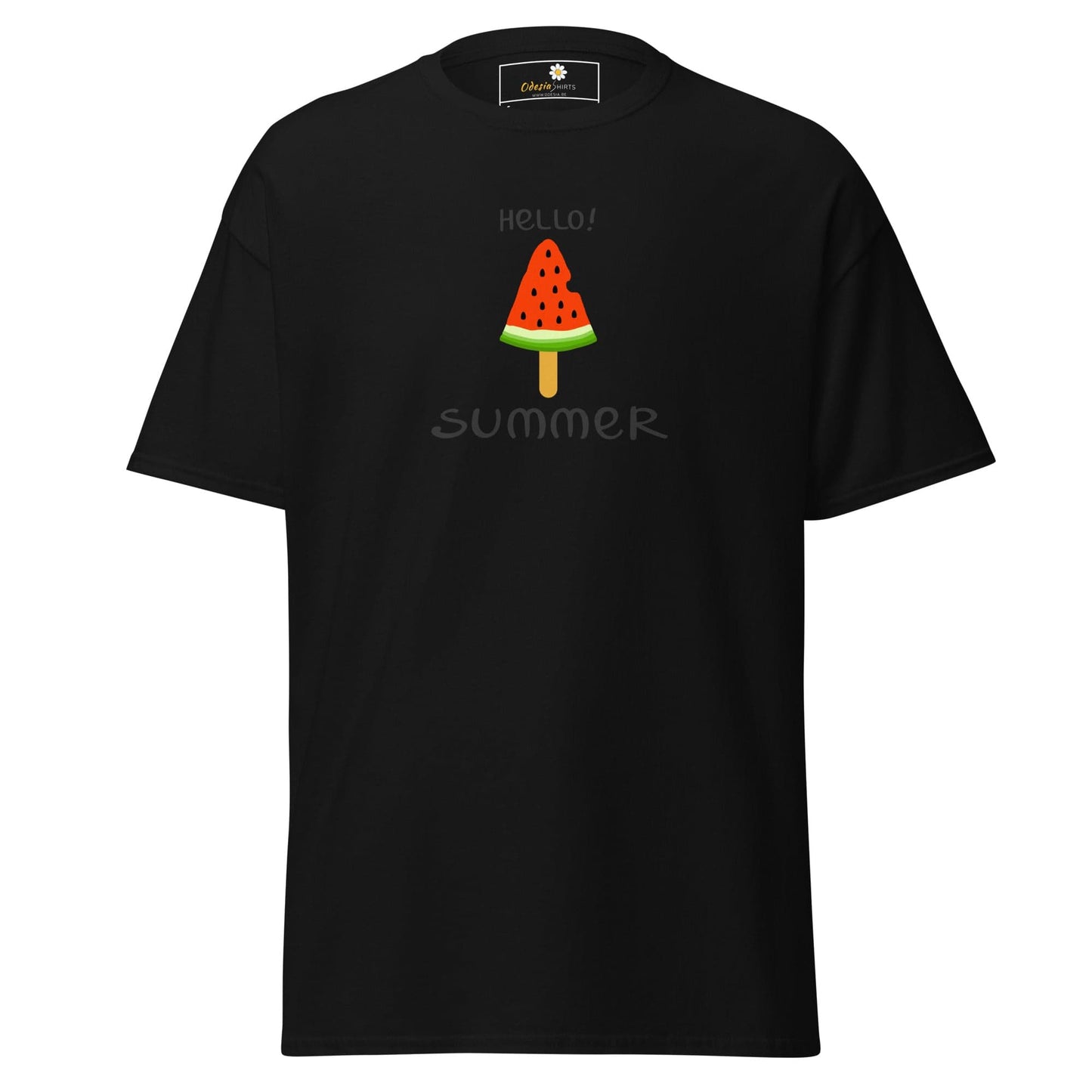 Unisex classic t-shirt - SUMMER HELLO SUMMER ICE - REGULAR - Black / S