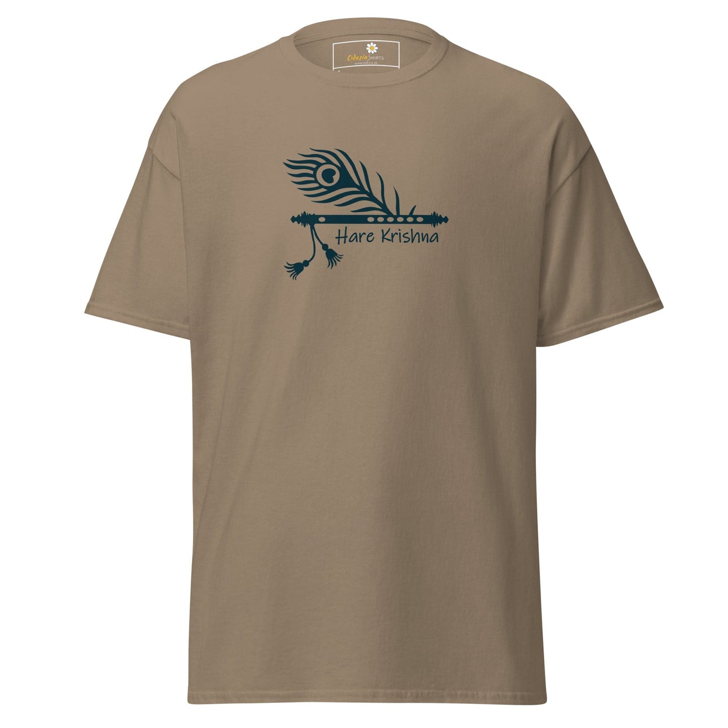 Unisex classic t-shirt - SPIRITUAL HARE KRISHNA - REGULAR - Brown Savana / S