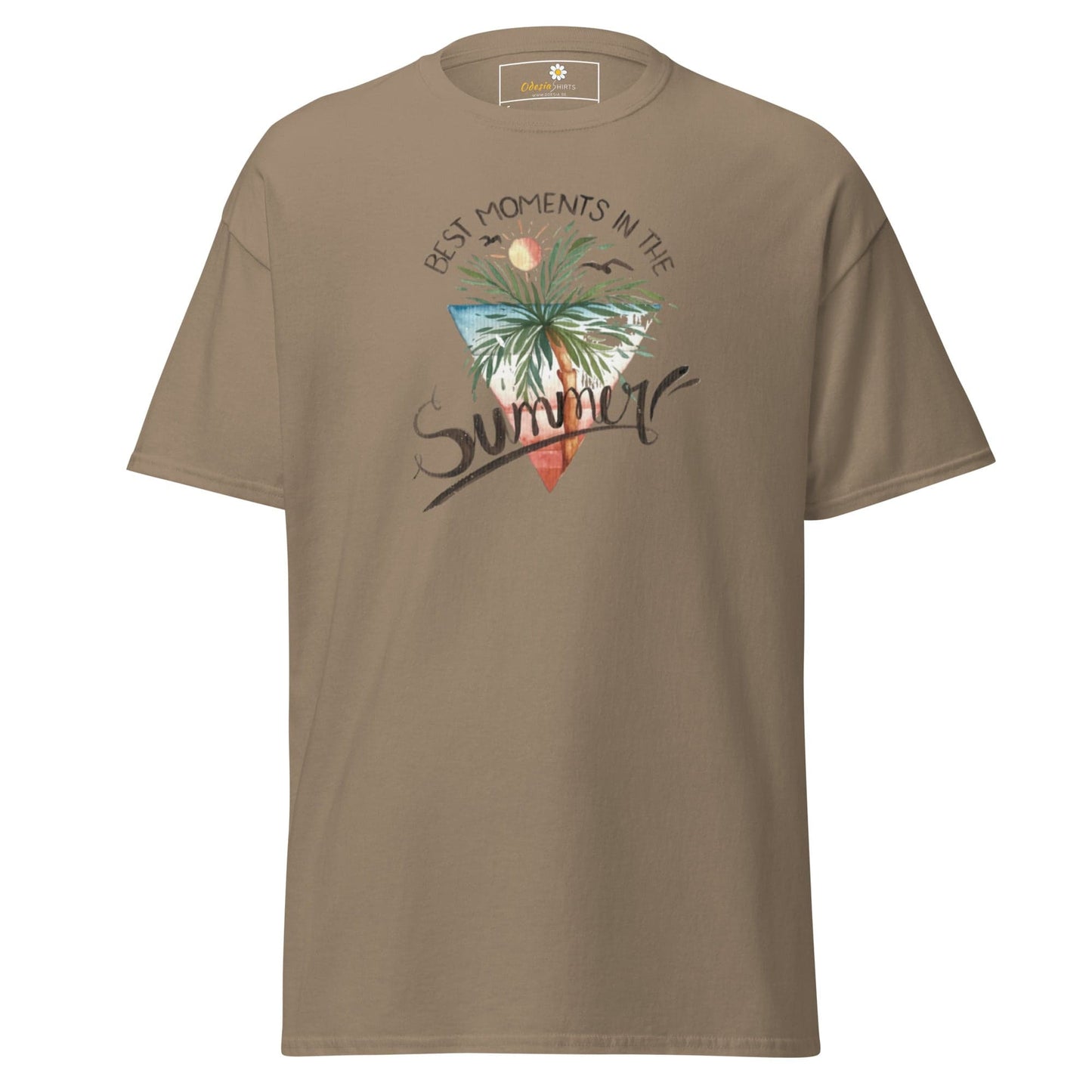 Unisex classic t-shirt - SUMMER SCENE - REGULAR - Brown Savana / S