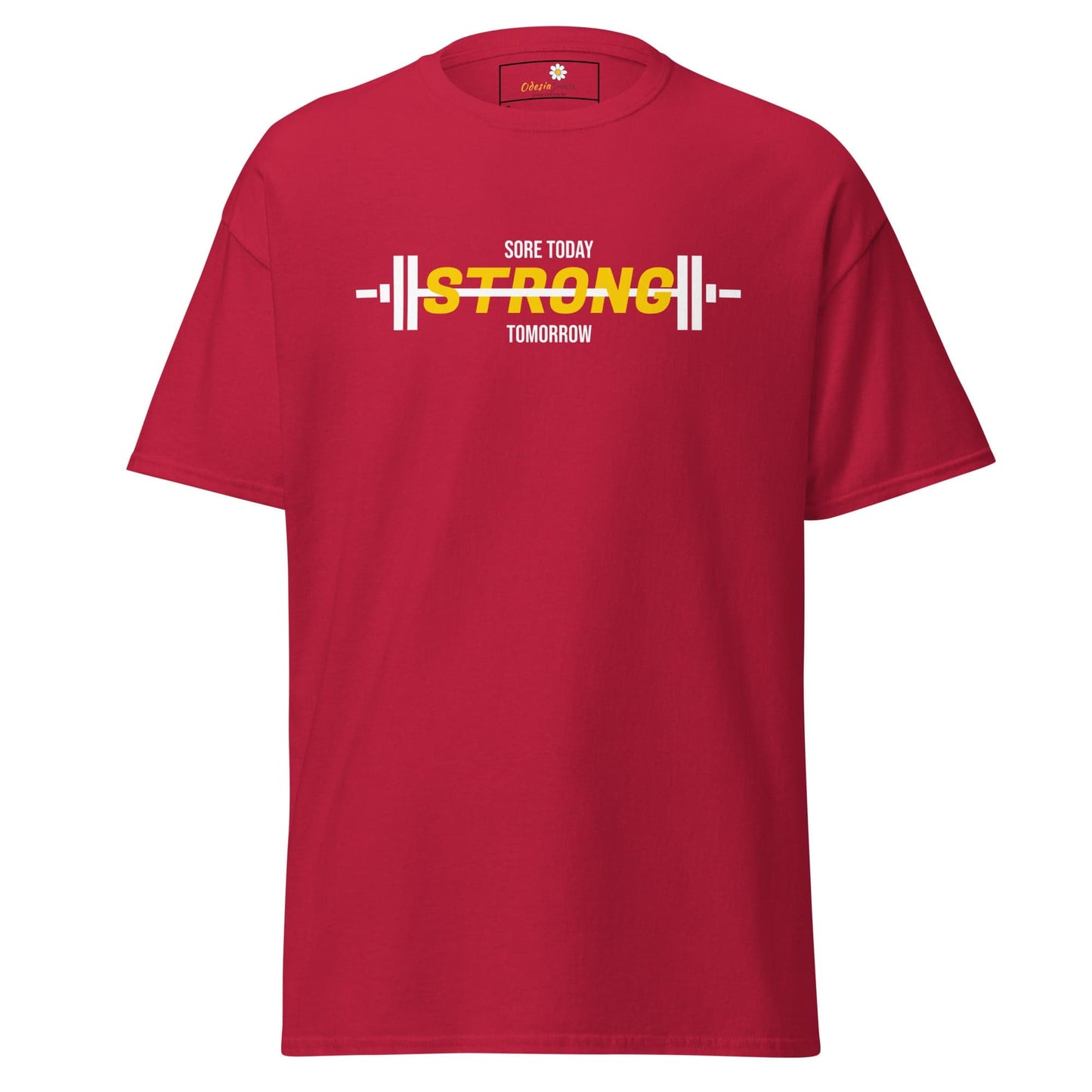 Unisex classic t-shirt - SPORT SORE TODAY - REGULAR - Cardinal / S