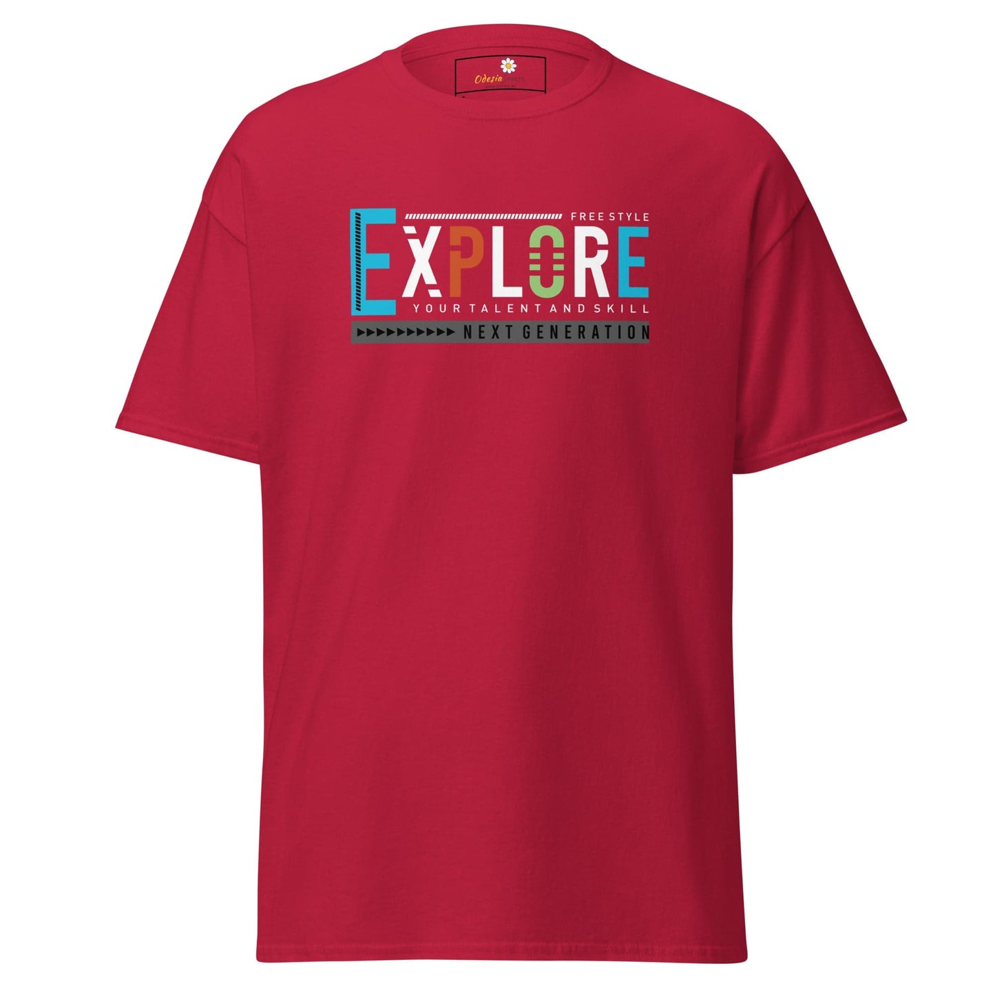 Unisex classic t-shirt - ADVENTURE EXPLORE FREESTYLE - REGULAR - Cardinal / S