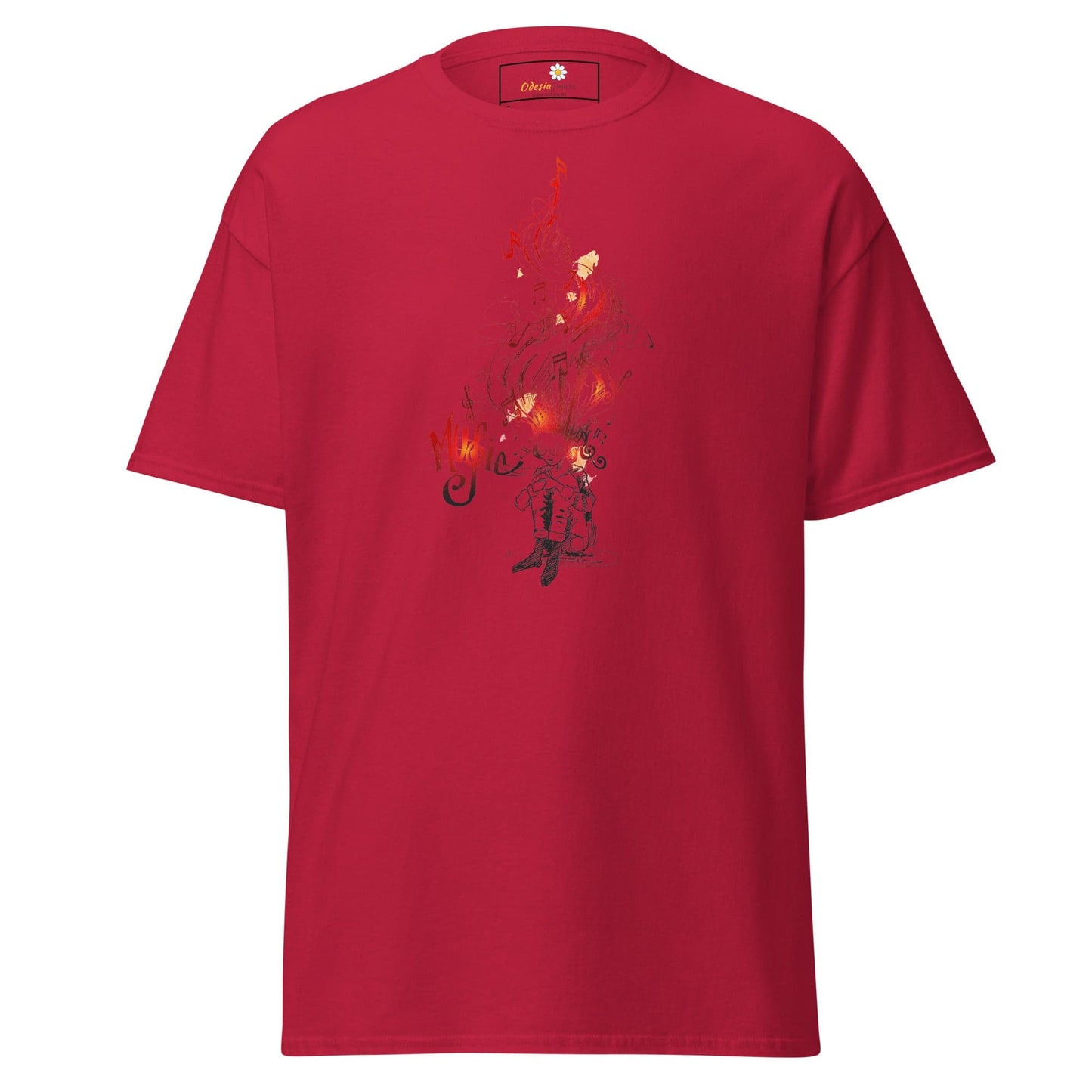 Unisex classic t-shirt - MUSIC GUY THOUGHTS - REGULAR - Cardinal / S