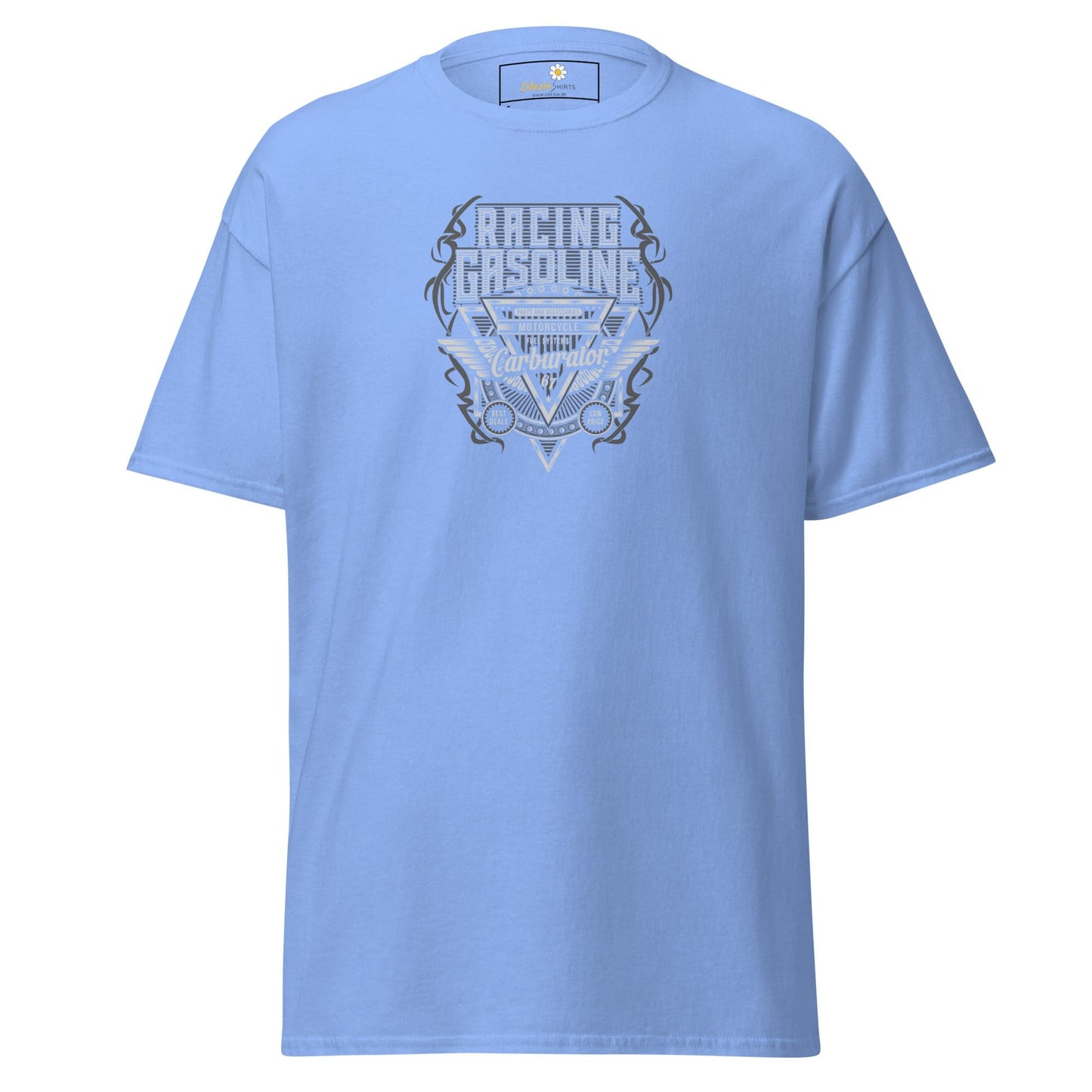 Unisex classic t-shirt - SPORT RACING CARS GASOLINE - REGULAR - Carolina Blue / S