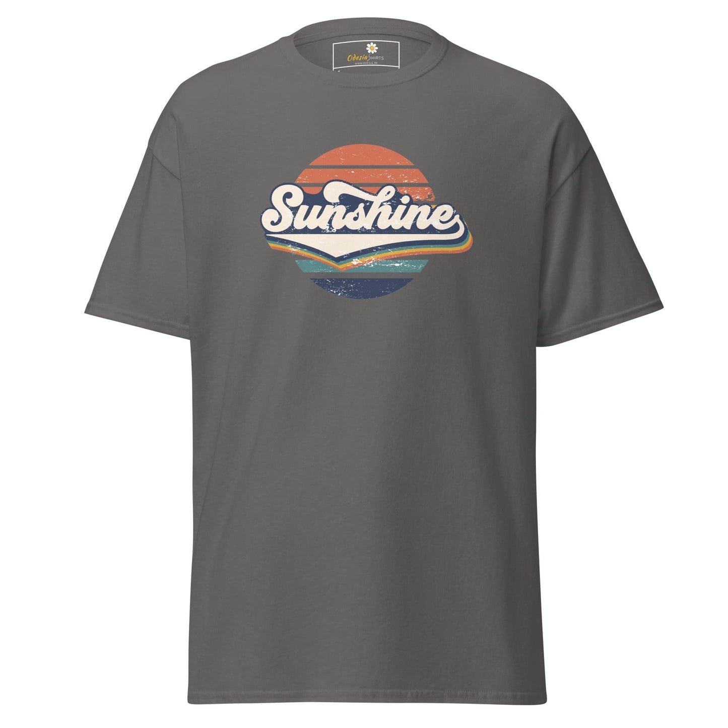 Unisex classic t-shirt - SUMMER SUNSHINE - REGULAR - Charcoal / S
