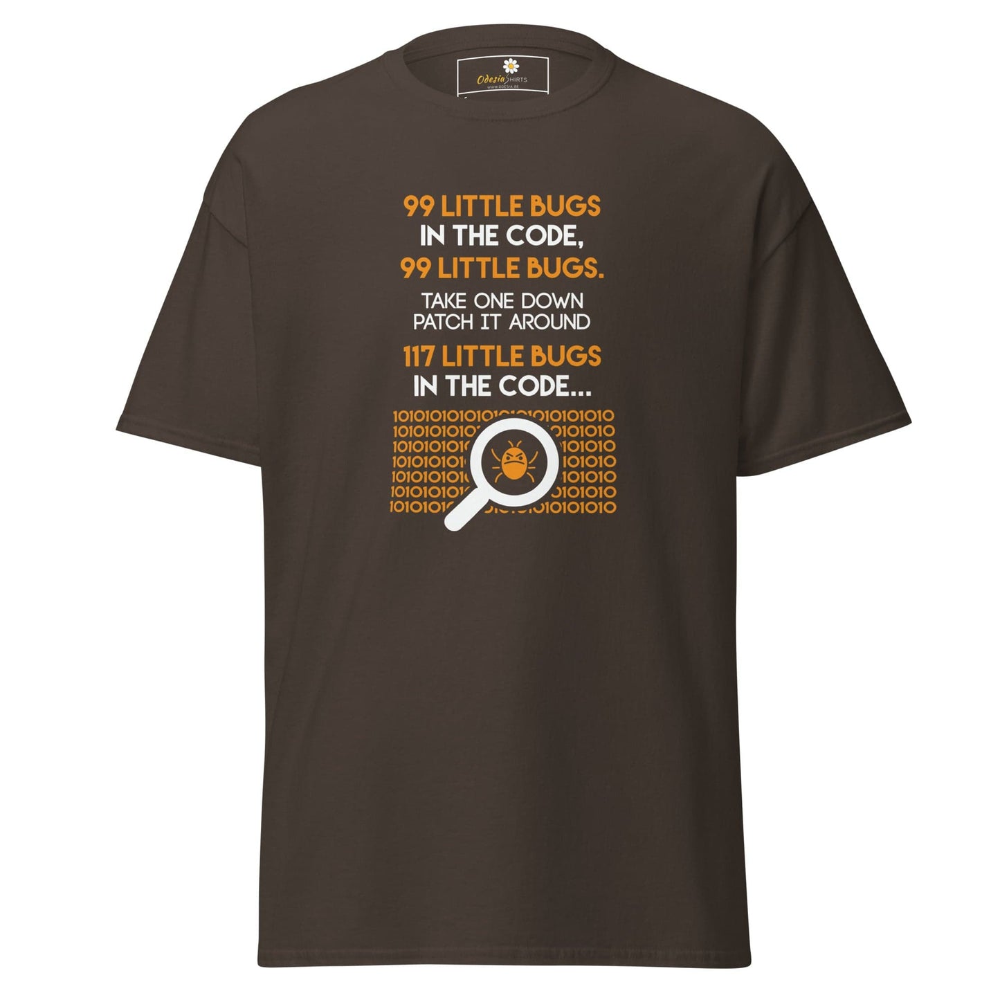 Unisex classic t-shirt - IT 99 LITTLE BUGS - REGULAR - Dark Chocolate / S