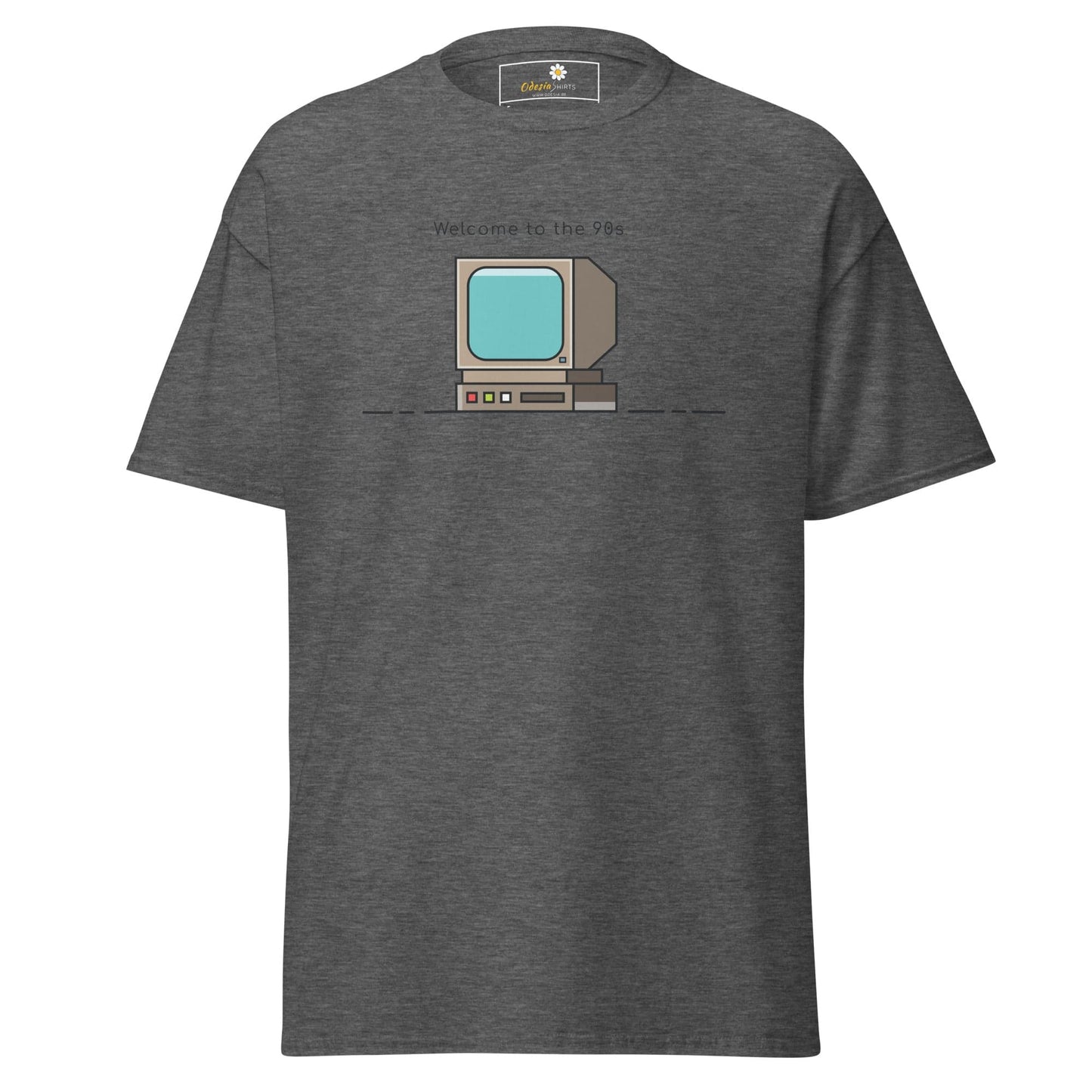 Unisex classic t-shirt - IT WELCOME TO THE 90S - REGULAR - Dark Heather / S