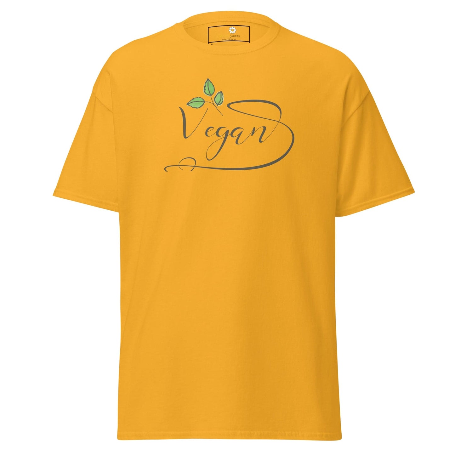 Unisex classic t-shirt - VEGAN GLORY - REGULAR - Gold / S