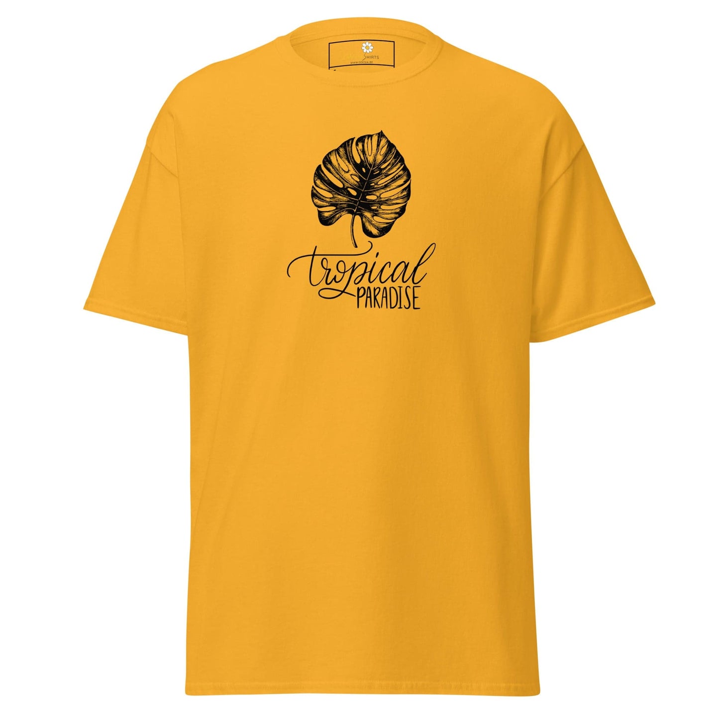 Unisex classic t-shirt - NATURE TROPICAL PARADISE - REGULAR - Gold / S