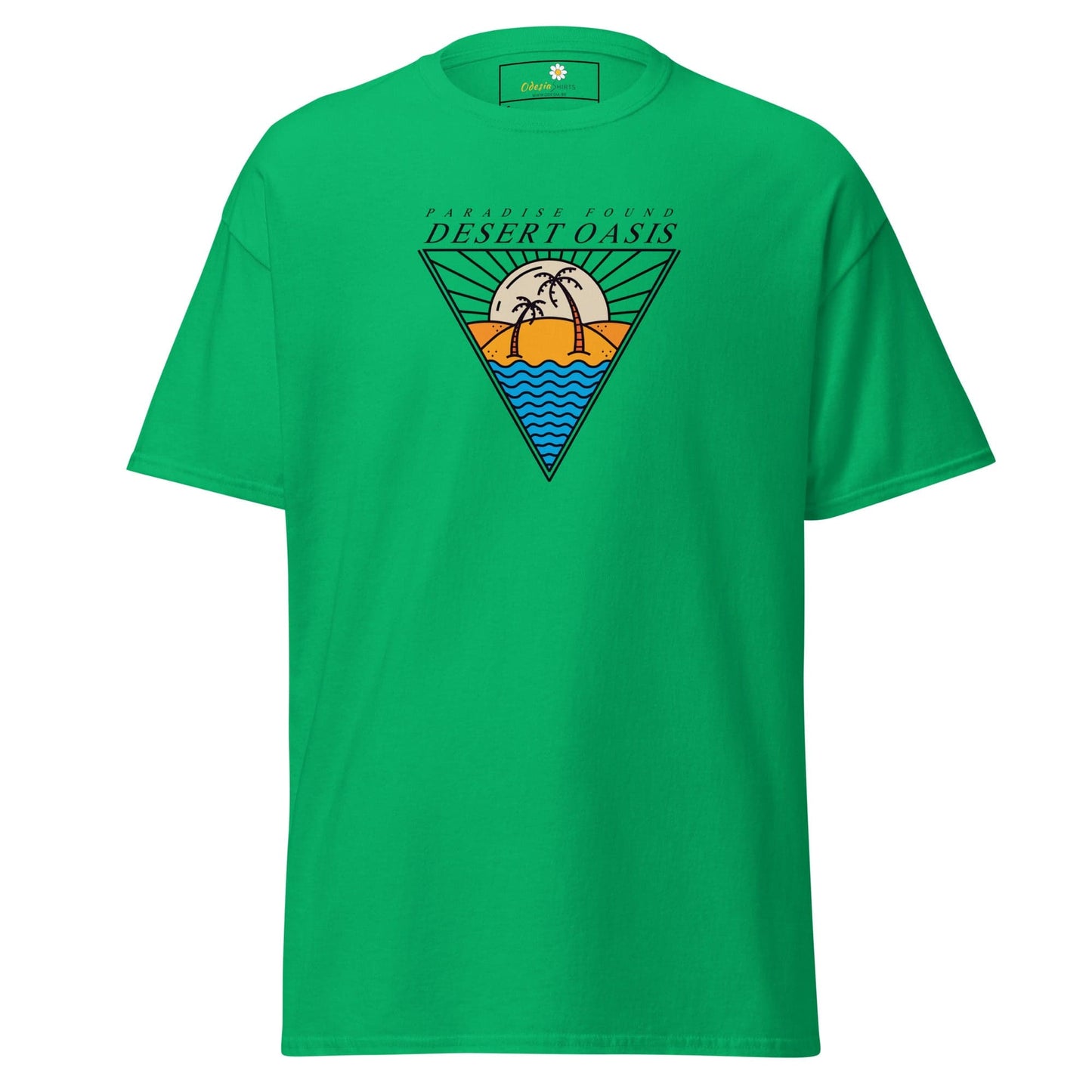 Unisex classic t-shirt - SUMMER DESERT OASIS - REGULAR - Irish Green / S