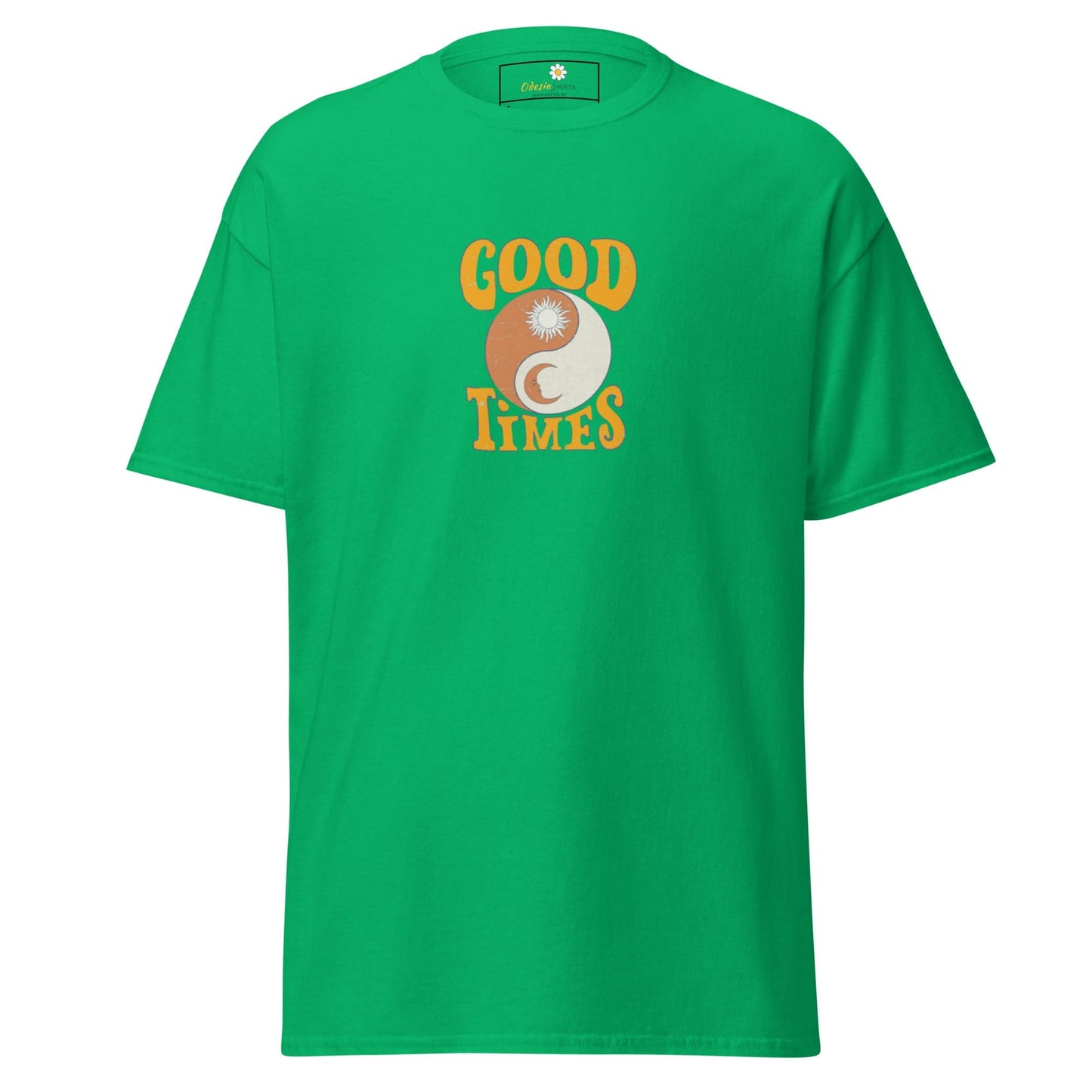 Unisex classic t-shirt - POSITIVE GOOD TIMES YIN YANG - REGULAR - Irish Green / S