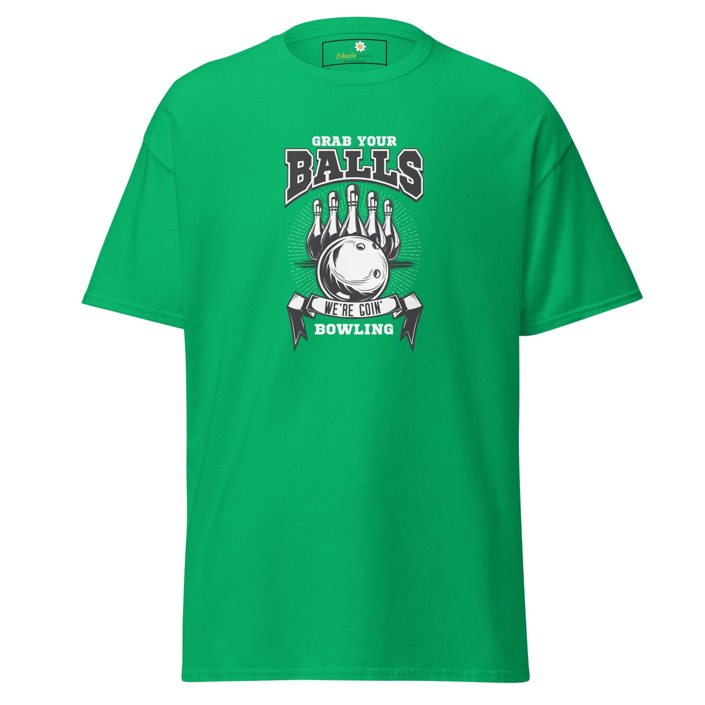 Unisex classic t-shirt - SPORT GRAB BALLS BOWLING - REGULAR - Irish Green / S