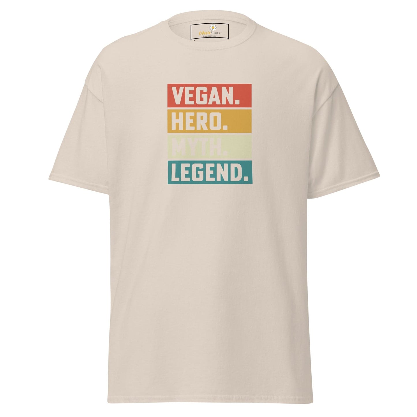 Unisex classic t-shirt - VEGAN HERO MYTH LEGEND - REGULAR - Natural / S