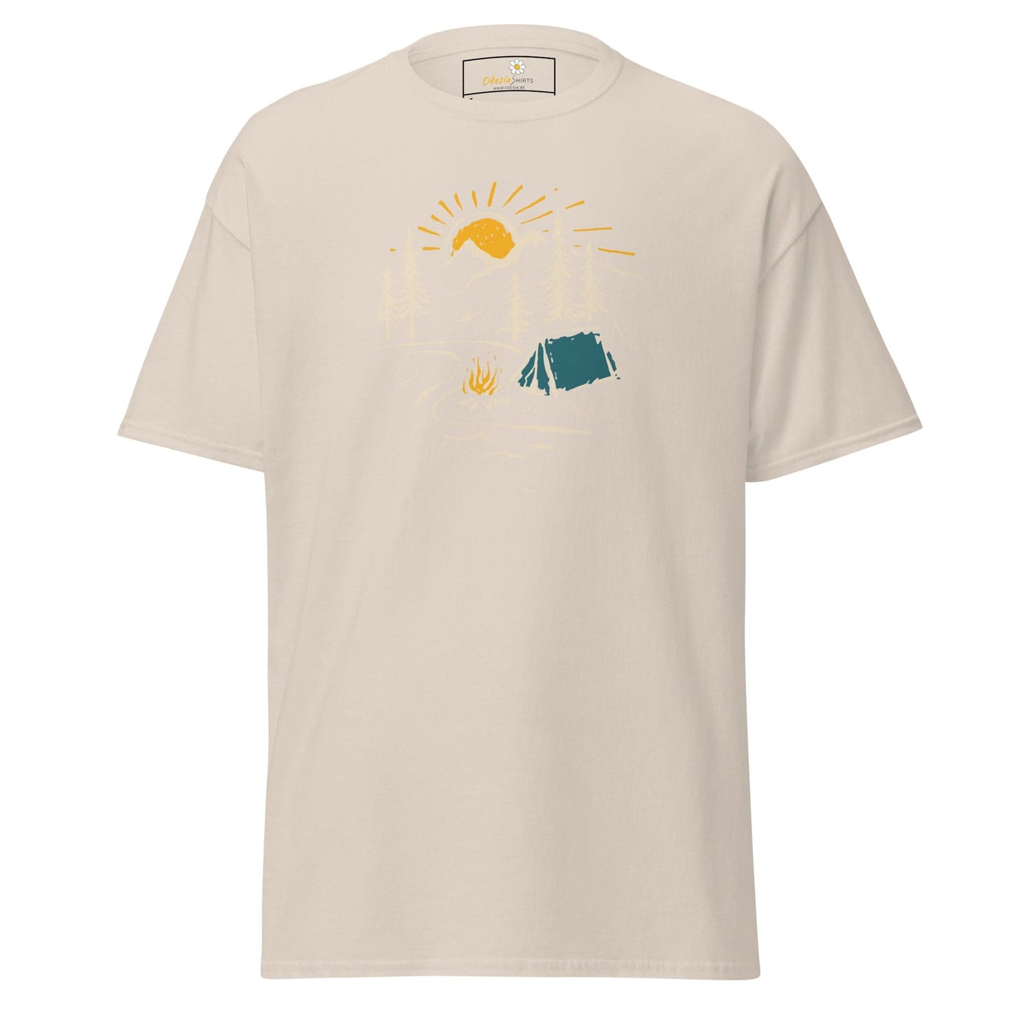 Unisex classic t-shirt - ADVENTURE CAMPFIRE CIRCLE - REGULAR - Natural / S