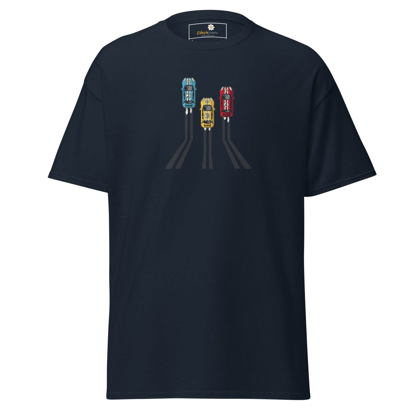 Unisex classic t-shirt - SPORT RACING CARS - REGULAR - Navy / S