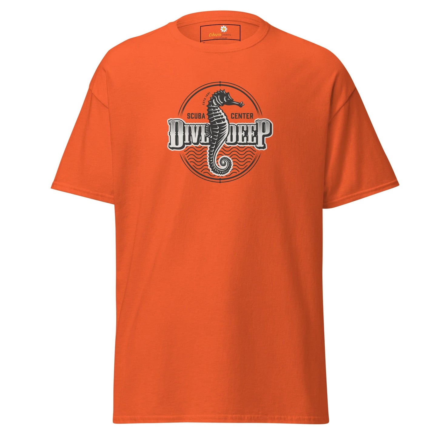 Unisex classic t-shirt - SEALIFE SEA HORSE DIVE DEEP - REGULAR - Orange / S