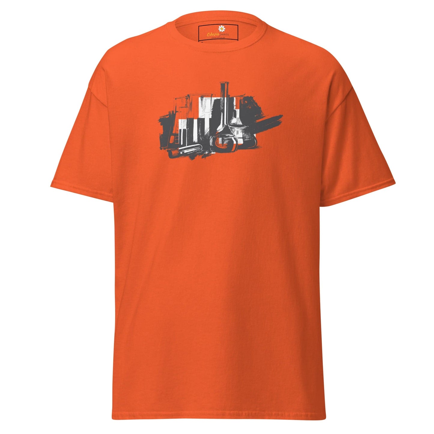 Unisex classic t-shirt - SKILLS CHEMISTRY - REGULAR - Orange / S