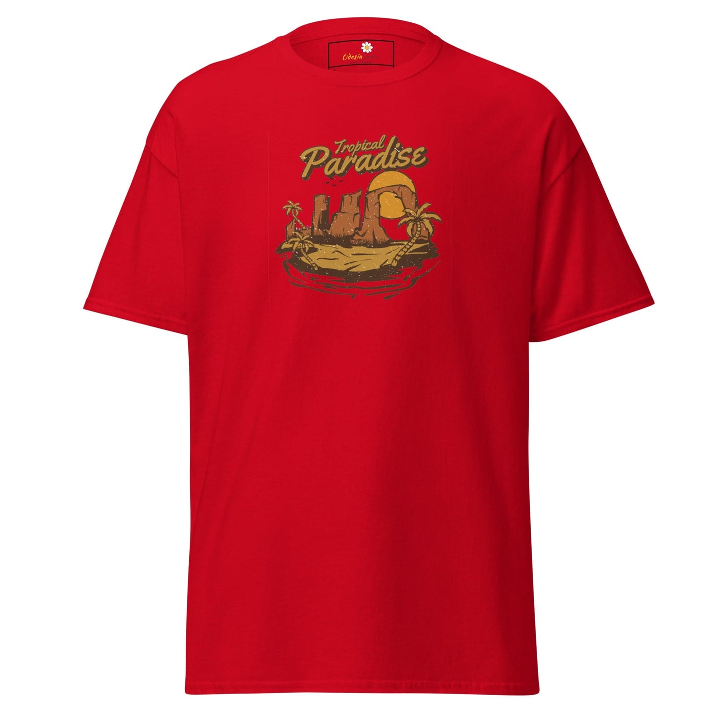 Unisex classic t-shirt - SUMMER TROPICAL PARADISE - REGULAR - Red / S