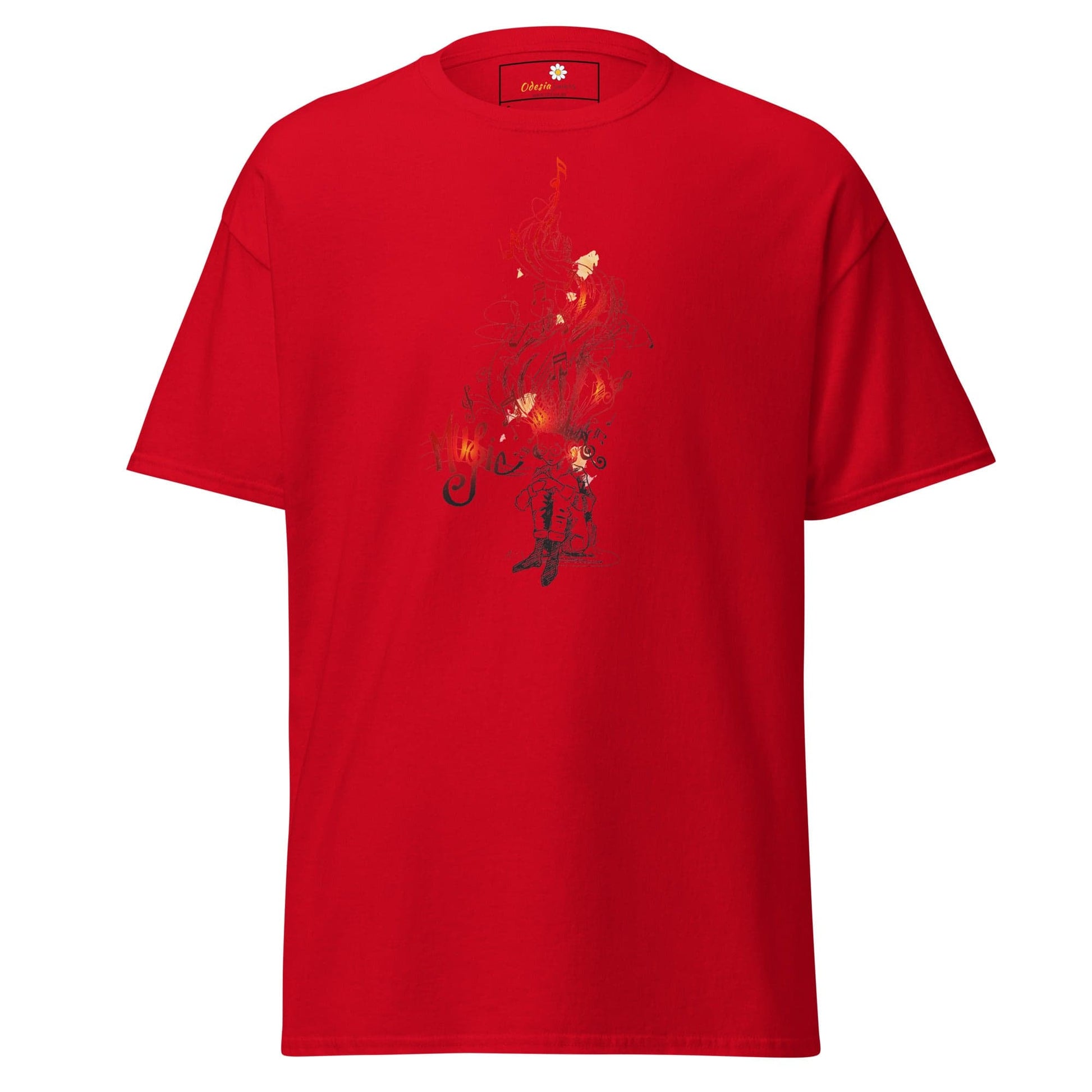 Unisex classic t-shirt - MUSIC GUY THOUGHTS - REGULAR - Red / S
