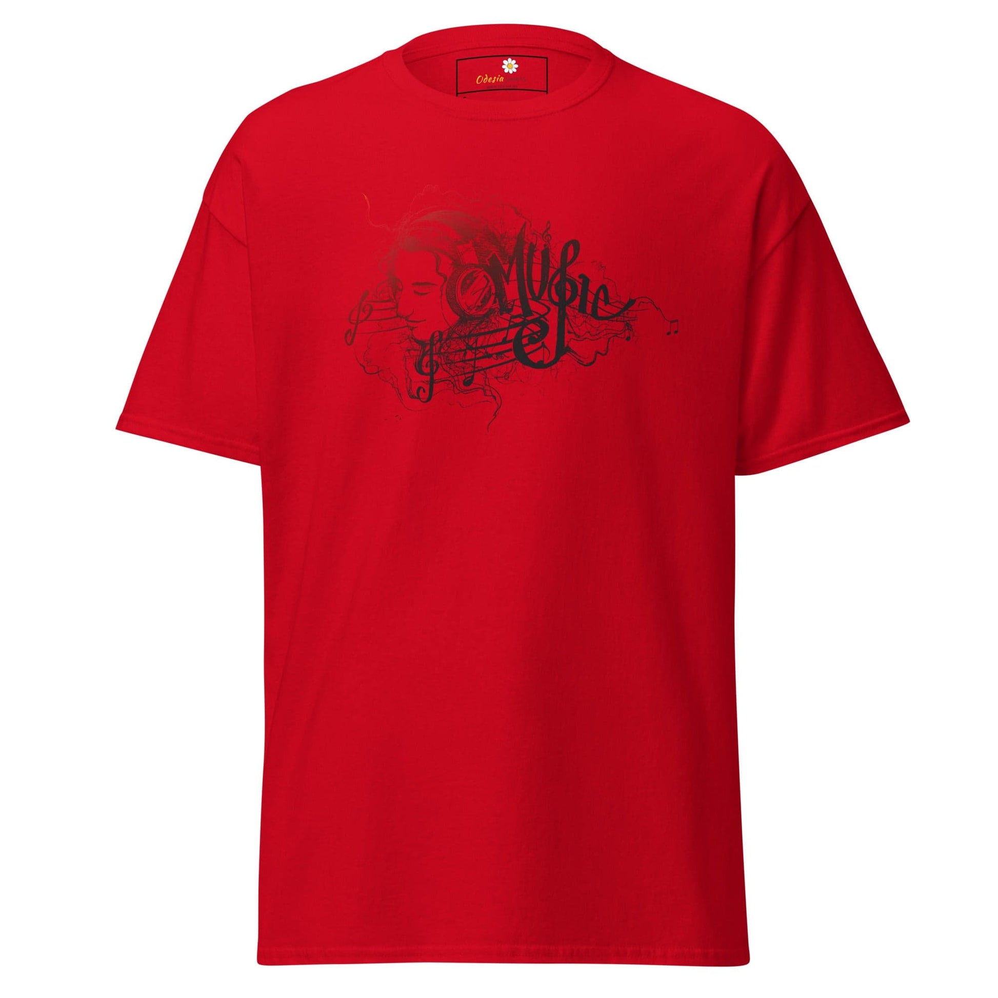 Unisex classic t-shirt - MUSIC GIRL HEADPHONE - REGULAR - Red / S