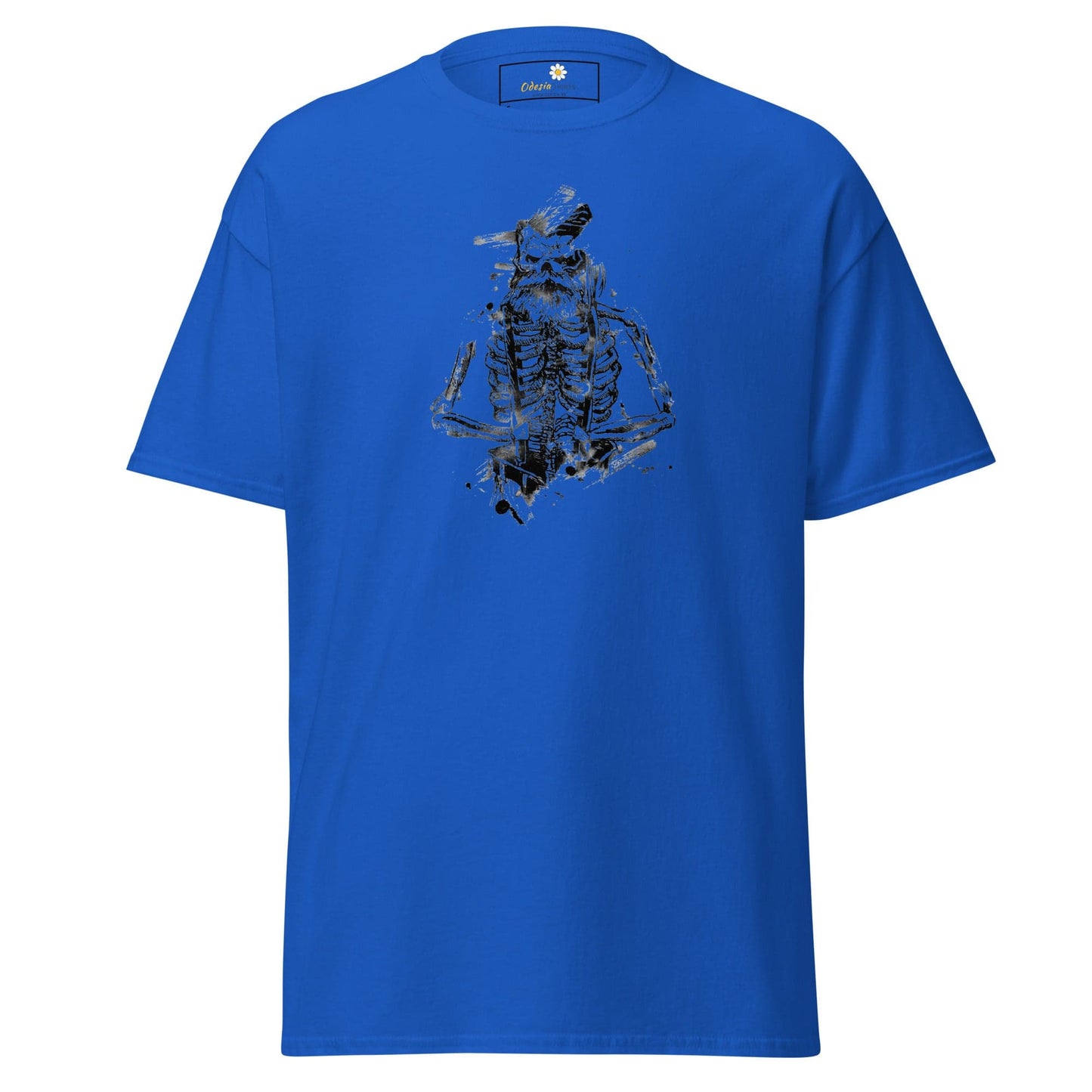 Unisex classic t-shirt - SKULL OLD GUY - REGULAR - Royal / S