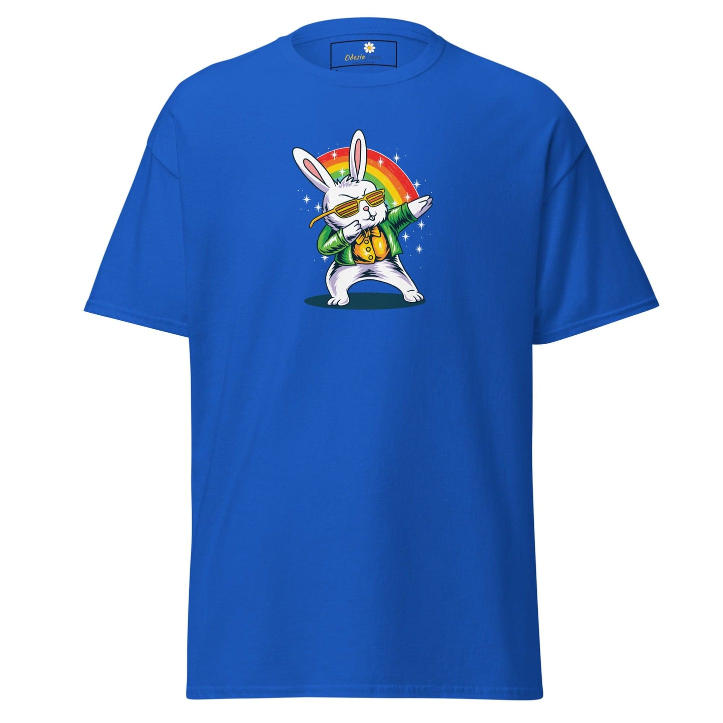 Unisex classic t-shirt - FUN DANCING RABBIT - REGULAR - Royal / S