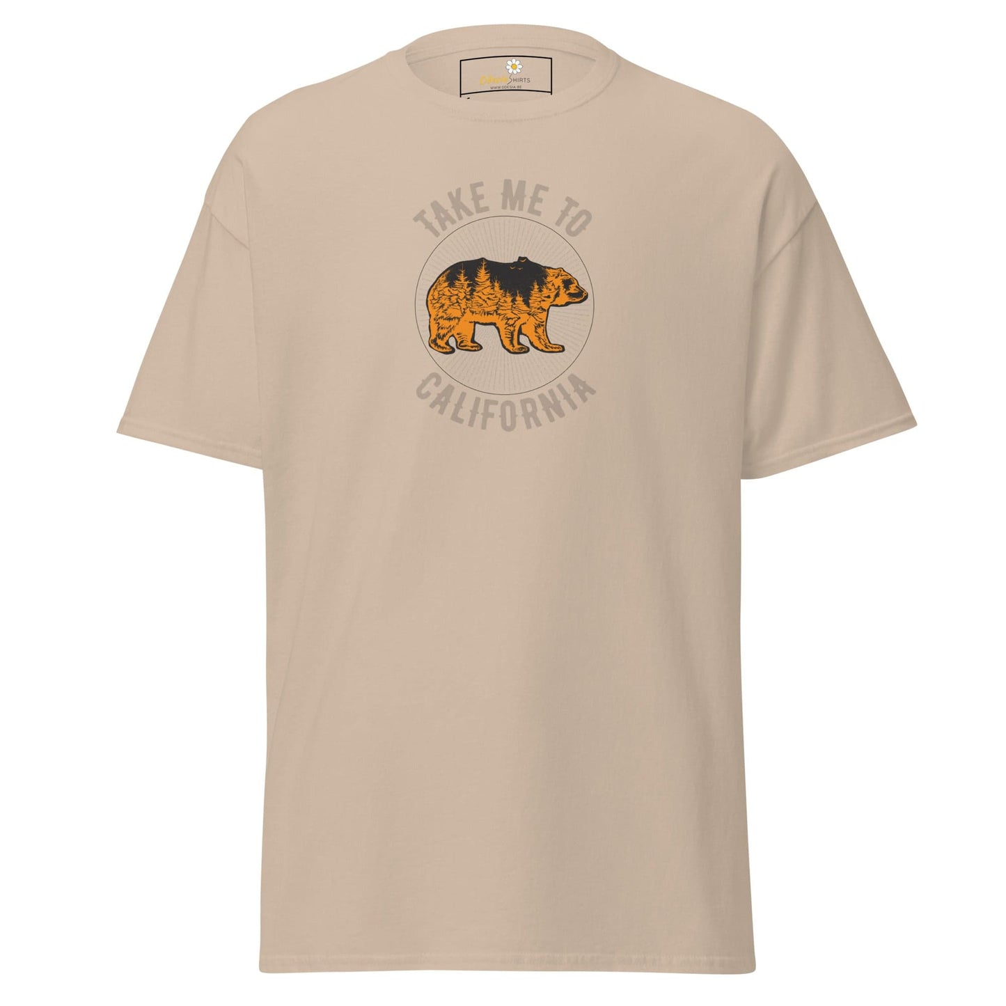 Unisex classic t-shirt - TAKE ME TO CALIFORNIA - REGULAR - Sand / S