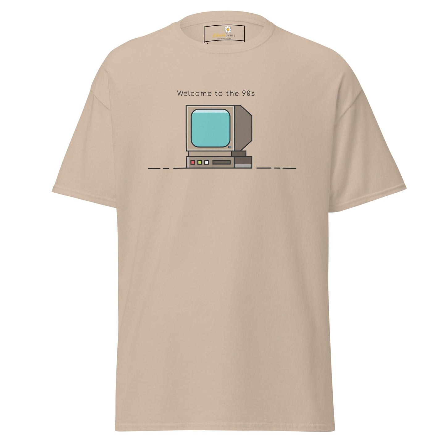 Unisex classic t-shirt - IT WELCOME TO THE 90S - REGULAR - Sand / S