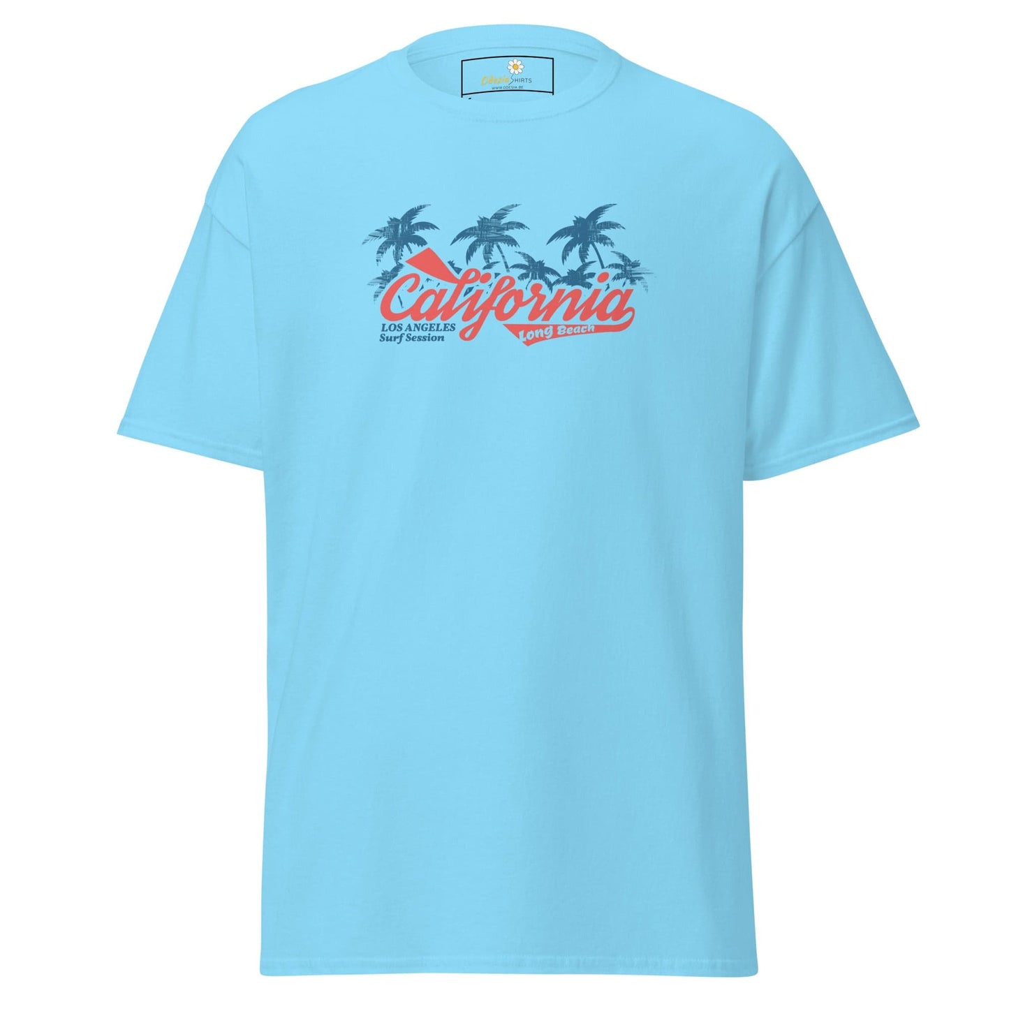 Unisex classic t-shirt - SUMMER CALIFORNIA DREAMS - REGULAR - Sky / S