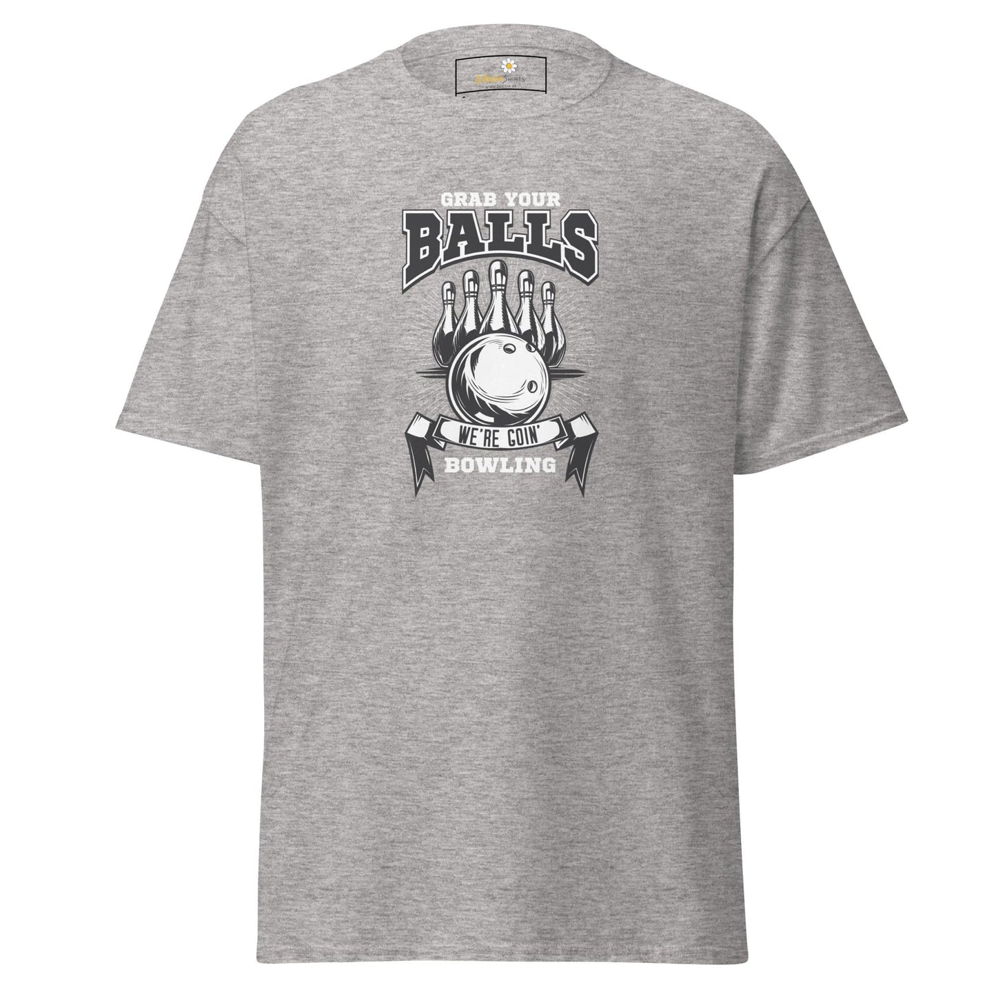Unisex classic t-shirt - SPORT GRAB BALLS BOWLING - REGULAR - Sport Grey / S