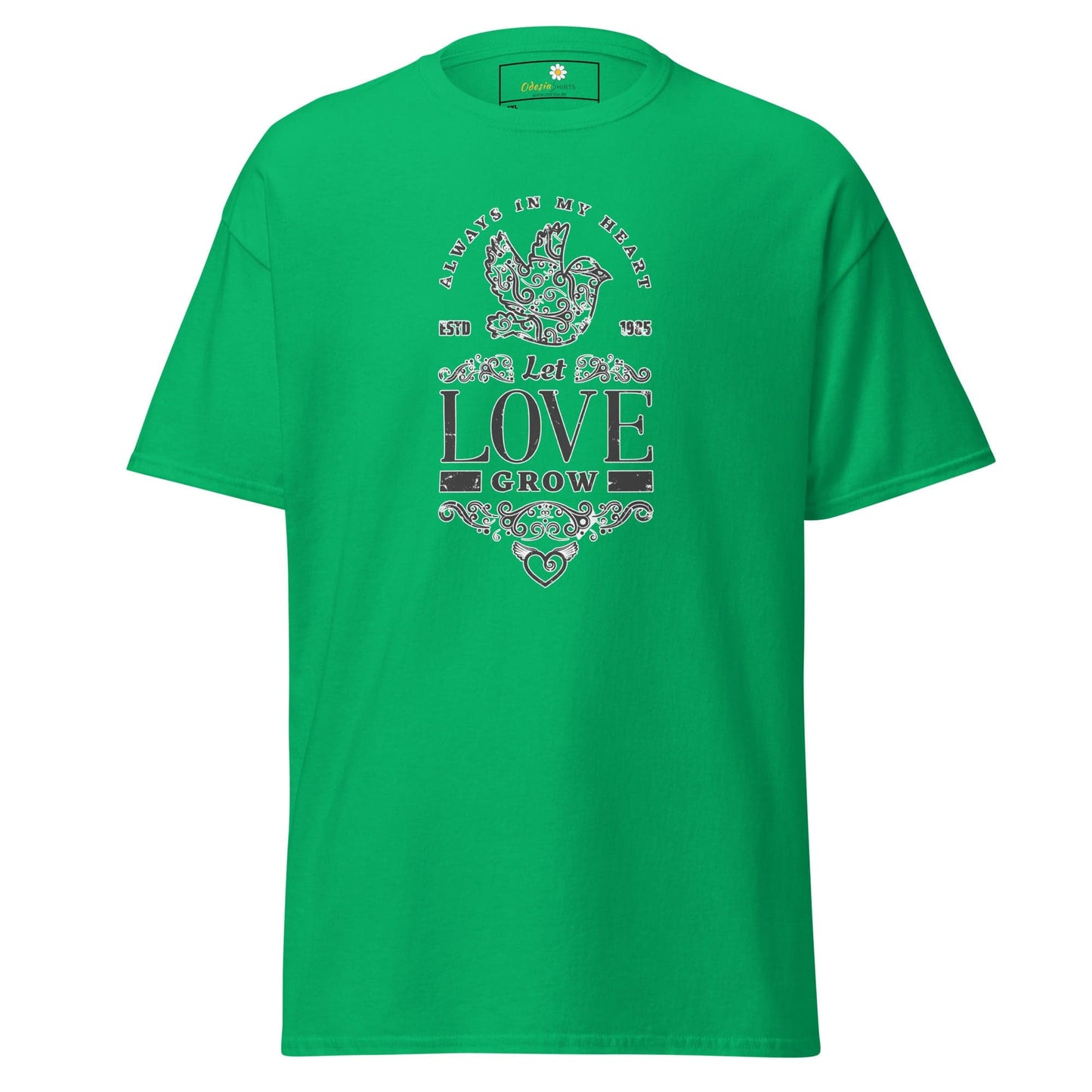 Green T-shirt with graphic design for Men and Women in 2XL to 5XL sizes